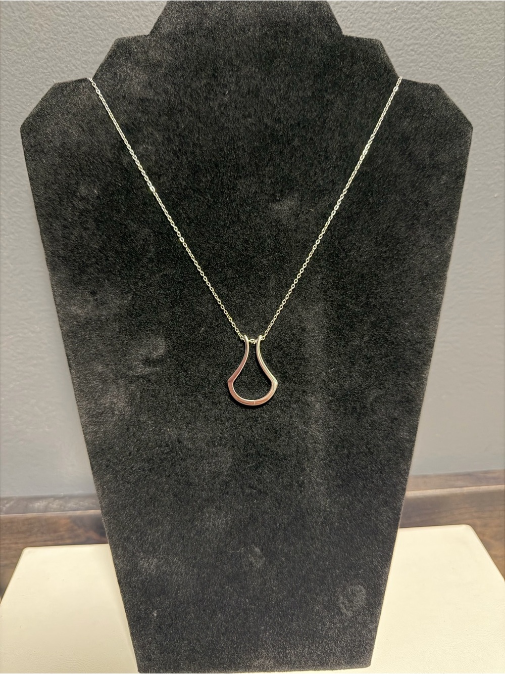 Stainless Steel Wishbone Ring Holder Necklace - 20" Magic Ring Keeper Chain